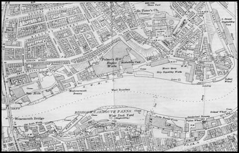 map sunderland river ferry preface palatine lodge crossing landing areas ancient showing wear
